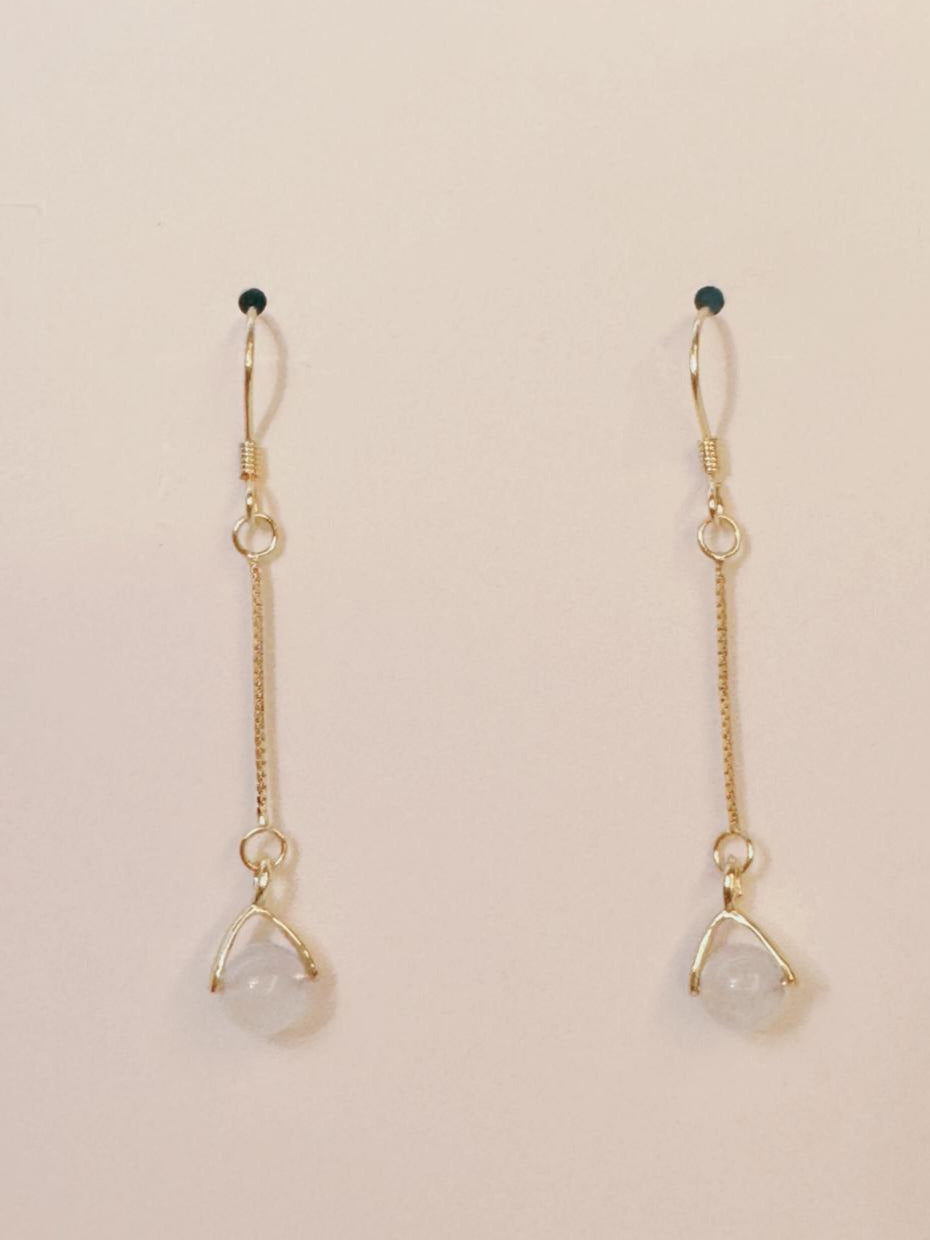 Dreamy Moonstone (Bead) Earrings