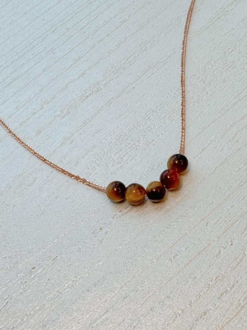 Yellow tiger eye(beads) necklace