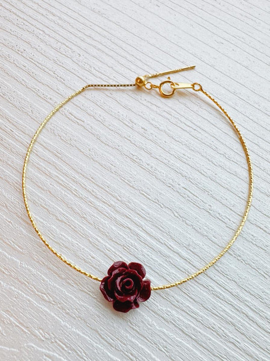 Fiery cinnabar (rose) bracelet