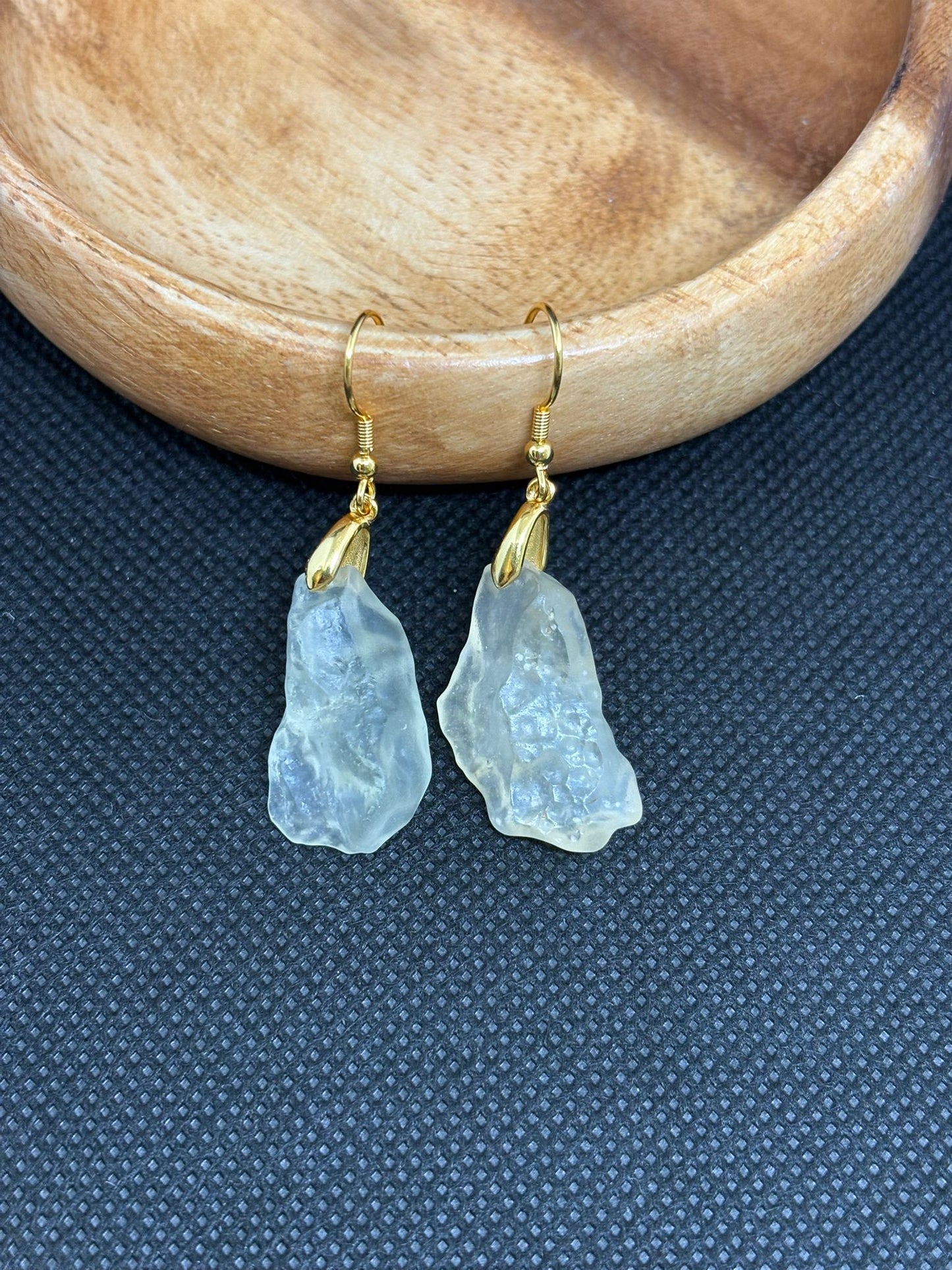 Libyan Desert Glass Tiktite Earrings