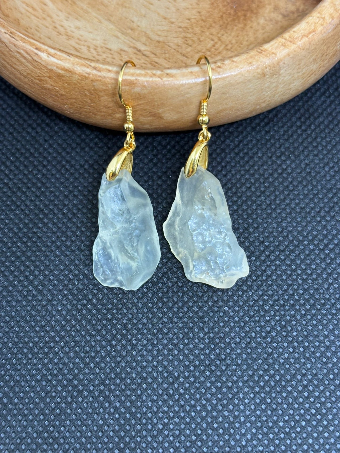 Libyan Desert Glass Tiktite Earrings