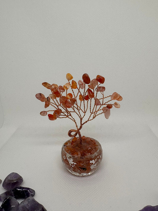 Red Agate Healing Mini Tree