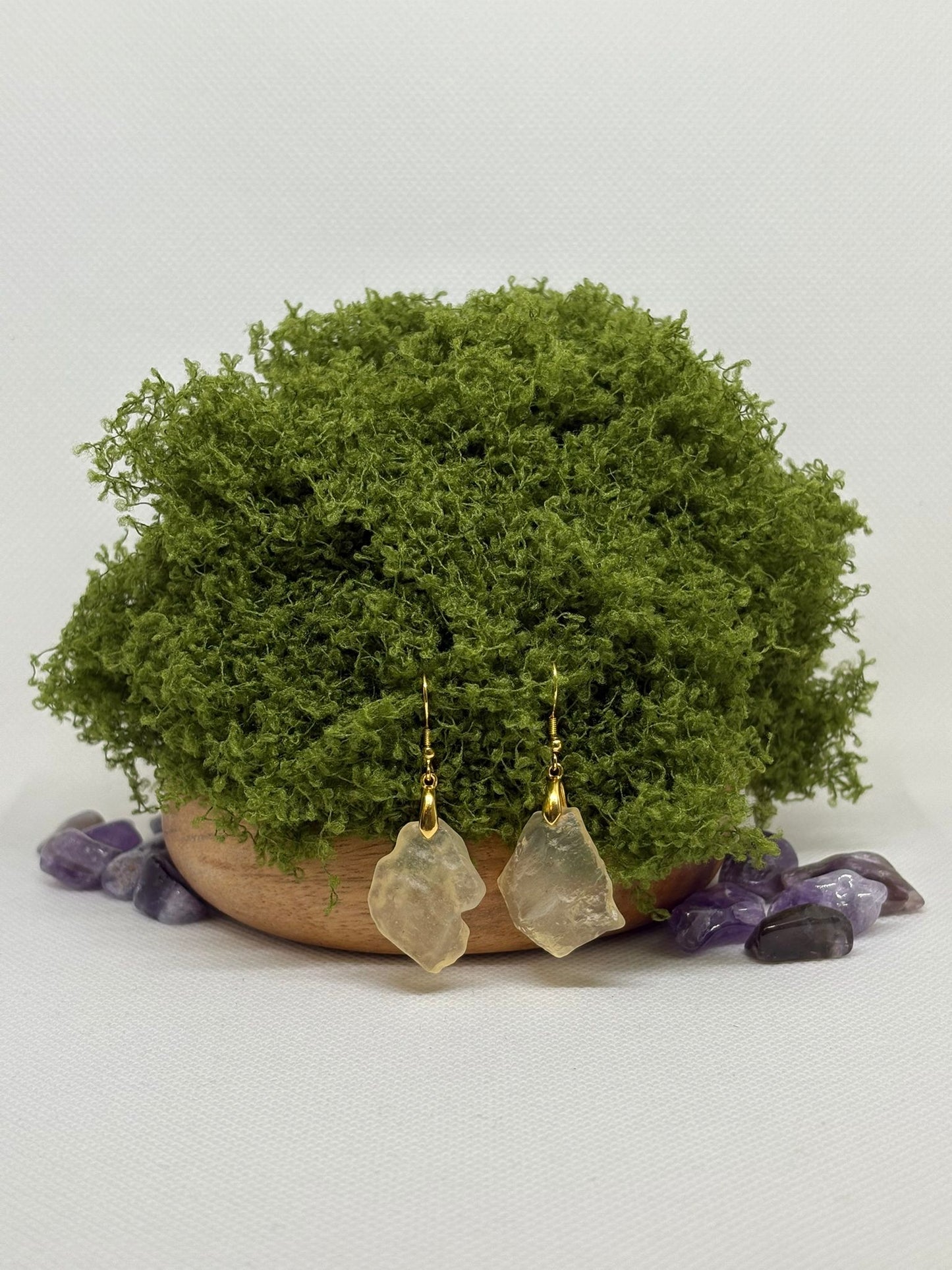 Libyan Desert Glass Tiktite Earrings