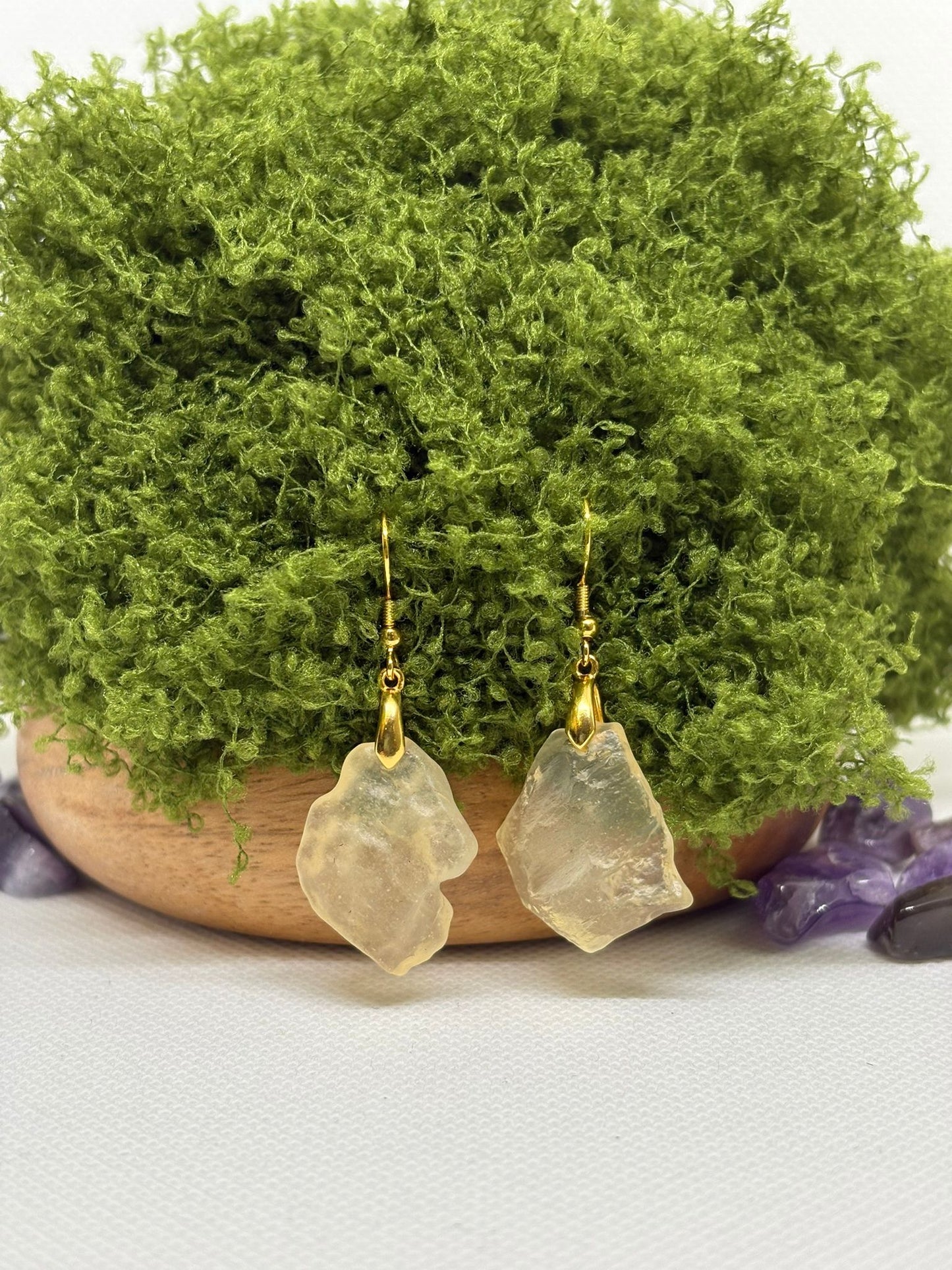 Libyan Desert Glass Tiktite Earrings