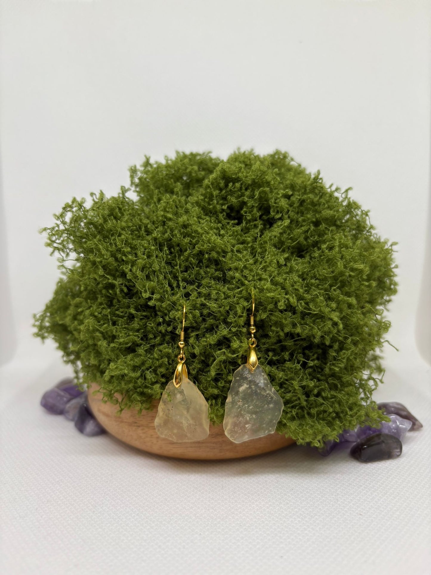 Libyan Desert Glass Tiktite Earrings