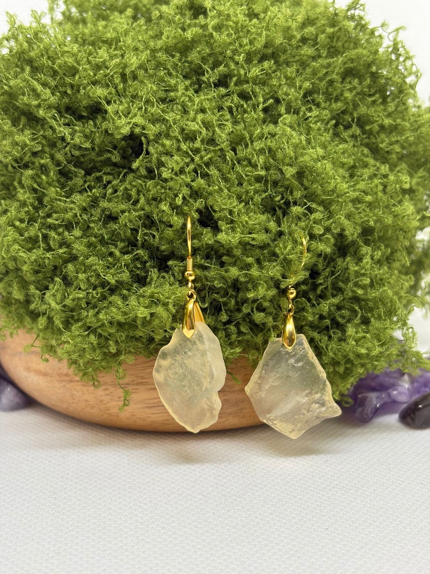 Libyan Desert Glass Tiktite Earrings